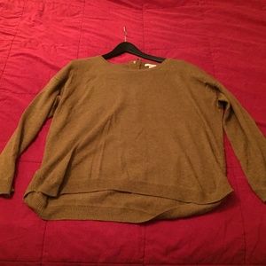 Sweater with back zipper